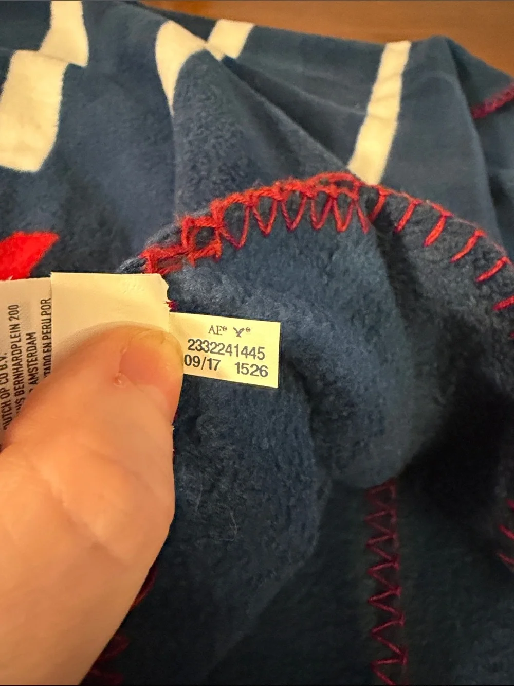 American Eagle Fleece Throw Blanket. Red, white and blue. 50 inches x 60 inches